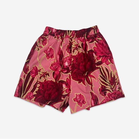 PLT Pink Floral Print Woven Cropped Shirt Short Set - Picture 7 of 8